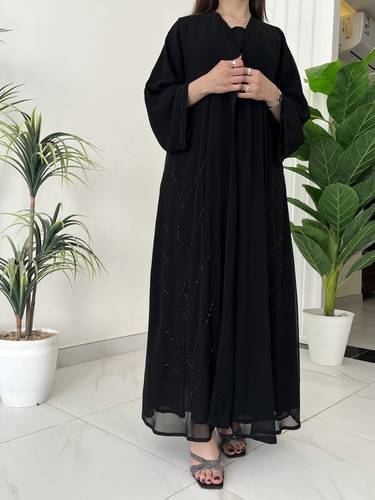 عباية شيفون شك اغصان