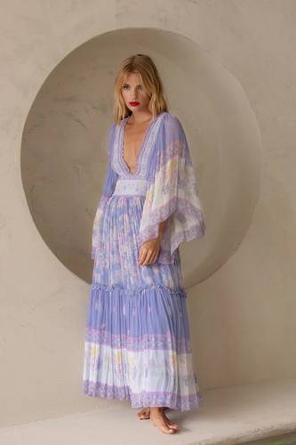 Angel maxi dress- purple