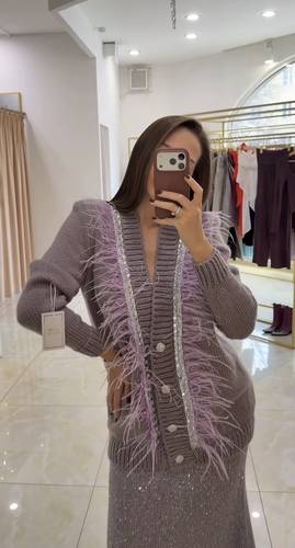 Handmade knitwear suit