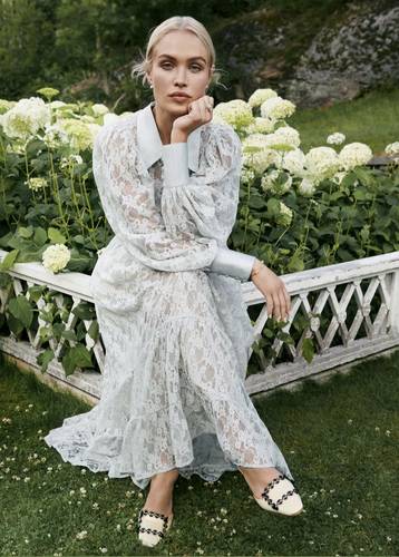 Bytimo light turquoise lace suit