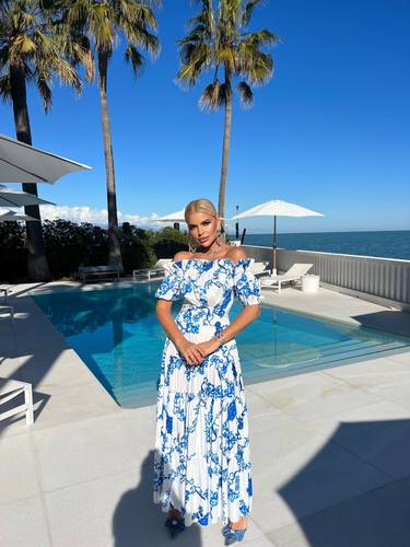 Ocean silk dress
