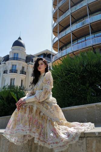 Roses and Pearls Maxi dress