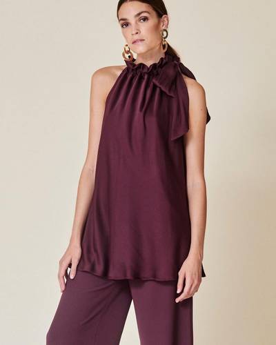 Burgundy suit