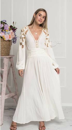 Zaimara Seashell maxi dress