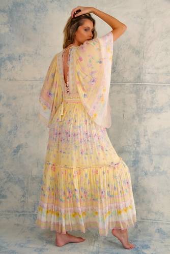 Angel maxi dress - yellow
