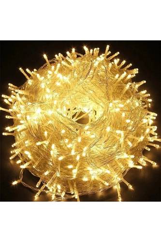 LED light with USB compass, yellow, 100 LEDs, 10 meters