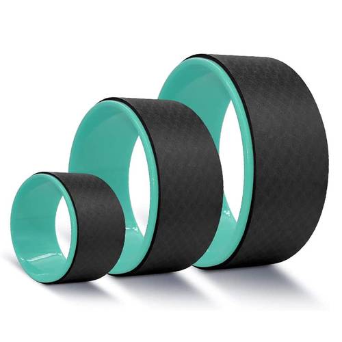 Cork Yoga Wheel for Stretching and Back Pain Relief, Slip-Resistant Yoga Wheel for Increased Flexibility, Deepening Backbends and Spine Support - Multiple Colors and Sizes.