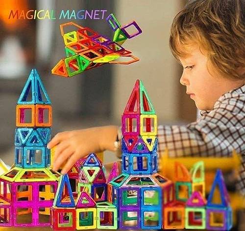 Magnetic Building Blocks Toys Educational Magnetic Tiles Set for BoysGirls Stacking Blocks for ToddlerKids