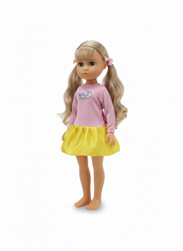 Girlz Fashion Doll 35cm Pink/Yellow