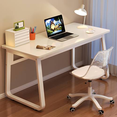 Modern Computer Desk with Simple Modern Design - Multiple Sizes - White