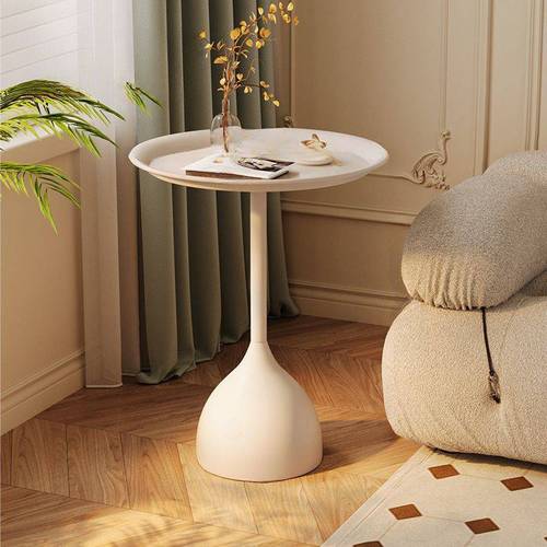Modern metal coffee table - waterproof sofa side table for living room/bedroom, available in two sizes (40x60)/(40x43) cm - multi-color.