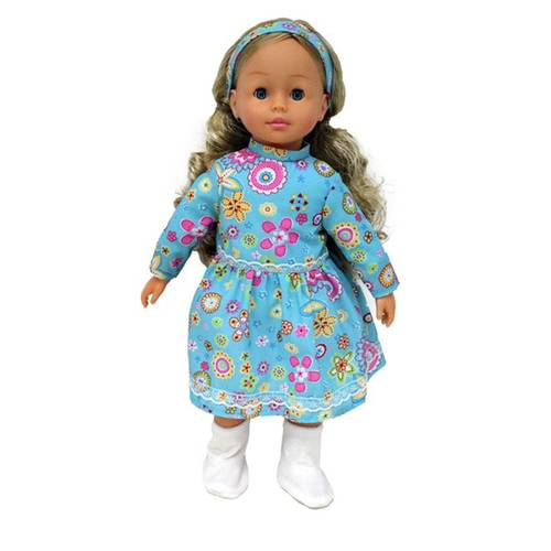 Girlz Fashion Doll 46 cm baby blue Dress