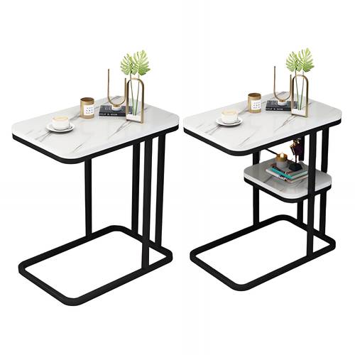Luxury Small Square Living Room Side Table Removable Coffee Table Reception Desk Balcony Bedside Table - Size 50x30x58 - Multiple Layers