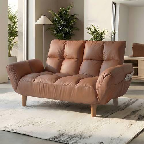 Folding sofa bed, practical design with adjustable arms and backrest, suitable for living room and office, 110×30×60 cm - multi-colored.