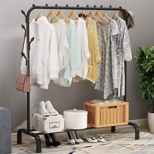 Taimi Black Metal Stand Clothes Organizer