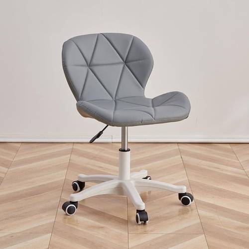 Taimi Ergonomic Office Chair with Adjustable Height and Backrest, Made of Faux Leather with Soft Cushion for Home or Office Use (Plastic or Steel Legs Available) - Multicolor.