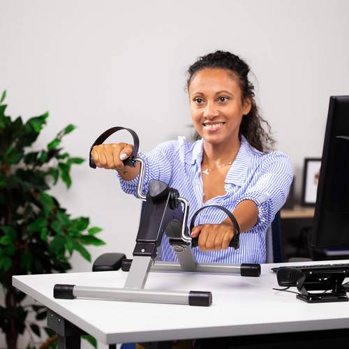 جهاز تمرين صغير محمول لدواسة القدم مع شاشة إلكترونية لتمرين الجلوس على الساقين والذراعين 
