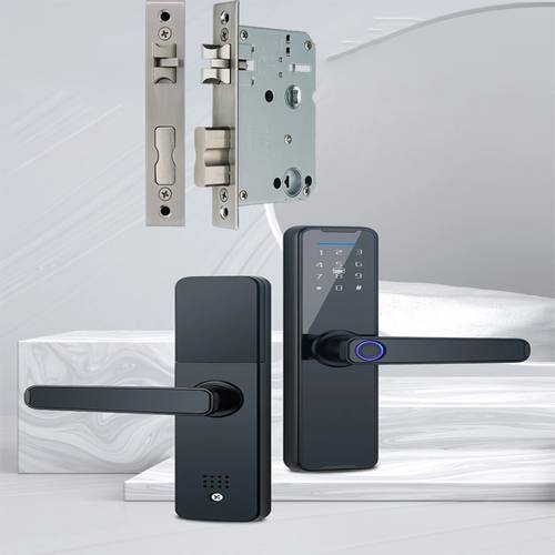 Remote Control Electronic Smart Door Lock Kit (Bluetooth) Compatible with Fingerprint and Password IC with Double Click Key (Black)