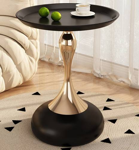 Metal Coffee Table with Silver Base - Multi-Purpose Side Table for Living Room, Bedroom, Office - Multiple Colors and Sizes.