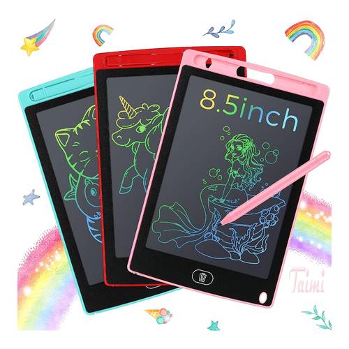 تابلت أطفال للكتابة بشاشة LCD مقاس 8.5 بوصة قابلة للمسح
