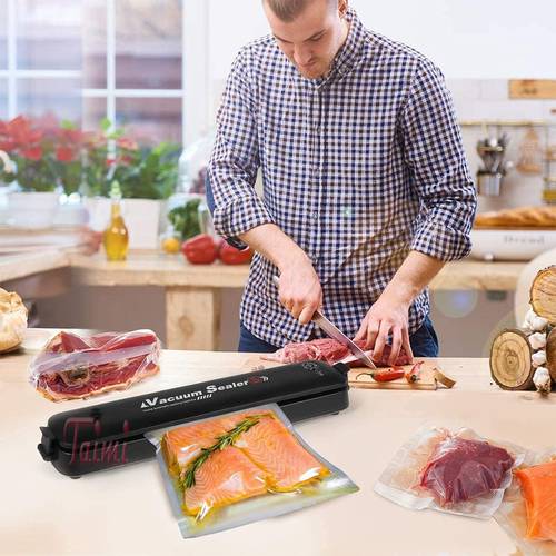 The upgraded automatic food vacuum sealing machine with 10 bags for sealing, air sealing system for food preservation