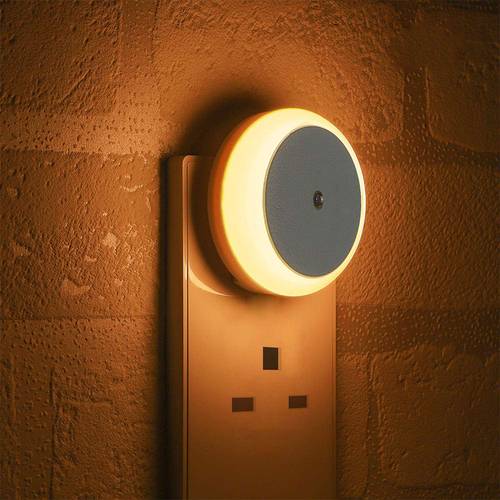 LED night light attached to the wall - rounded