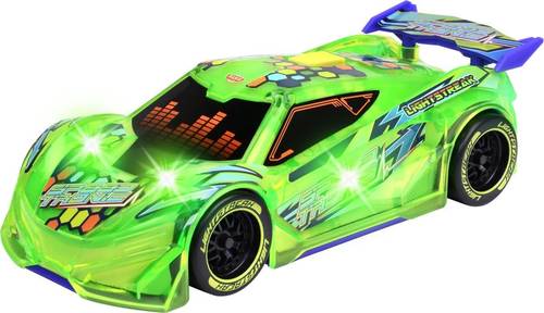Dickie Toys - Speedtronic Car Toy with Changing Lights and Music - Streets 'n' Beatz Friction Motor Car, 20cm, Batteries Included, Toy for Children 3 Years and Up, Yellow