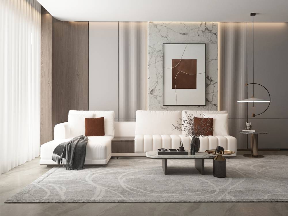 كنب زاوية موديل "رونق" بمقاس 300×150