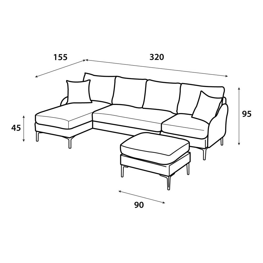  Corner Sofa Model Green Touch size 320×155 