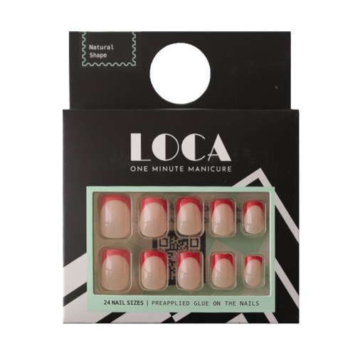 Loca Press-On Nails French Natural - No.20