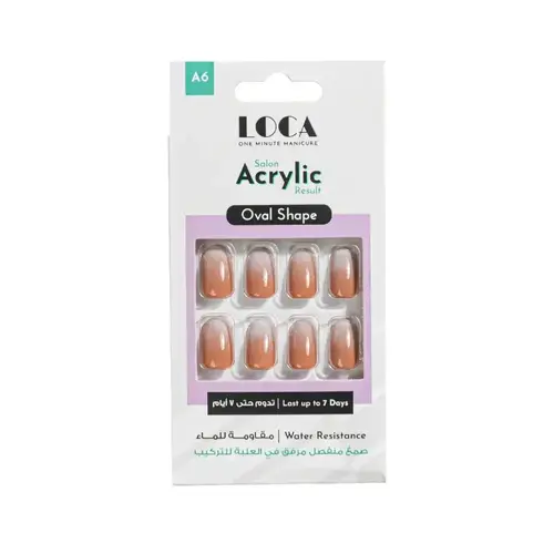 Loca Acrylic Nails A6 Oval Ombre - No.6