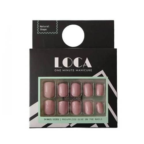 Loca Press-On Nails Blush Pink Oval - No.14