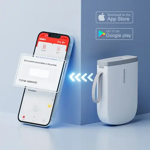 طابعة ملصقات لاسلكية محمولة NIIMBOT D11 بلوتوث حرارية