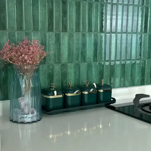بلاط جدران ثلاثي الأبعاد فاخر مقاوم للماء 10 قطع