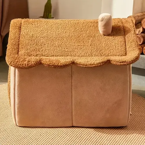 V-Life Store بيت للقطط الصغيرة والكبيرة قابل للطي والغسل