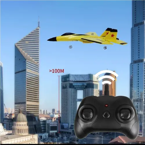 طائرة مقاتلة SU35 احترافية بجهاز تحكم عن بُعد 2.4G وإضاءة LED