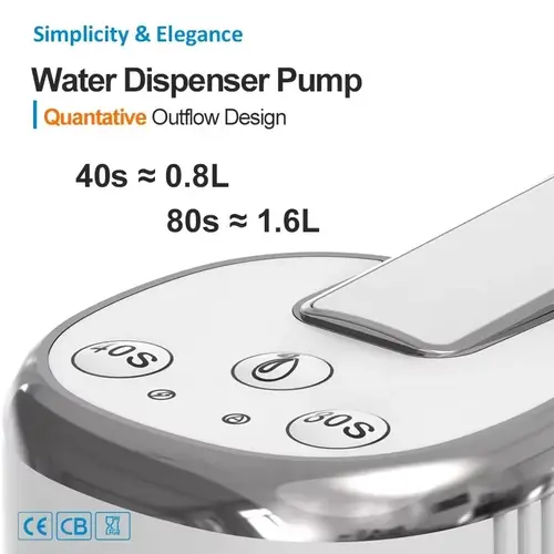 Electric Water Pump Bucket Water Suction Device Water Intake Device Household Office USB Outdoor Convenient Water Dispenser