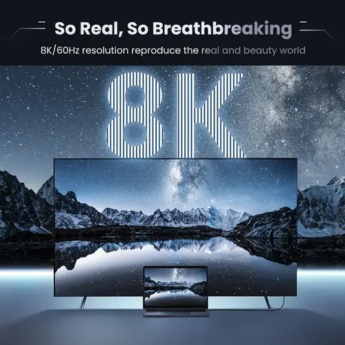كابل HDMI 8K فائق السرعة 60 هرتز 48 جيجابت في الثانية