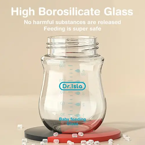 زجاجات رضاعة واسعة عيار 0-3 أشهر BPA حرة