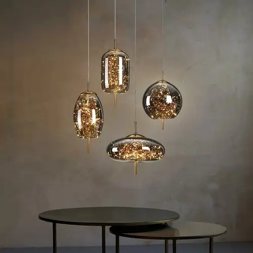 ثريا سقف زجاجية حديثة LED