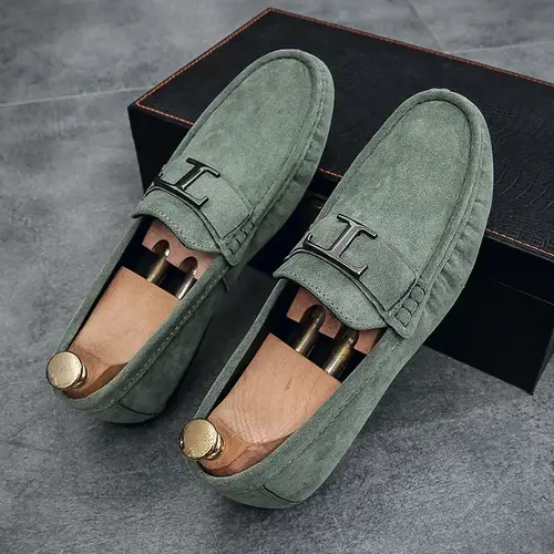 Casual Men's Shoes 2023 Spring New Style Soft Bottom Business Trendy Car Shoes One Piece Free Shipping Breathable Rubber Shoe
