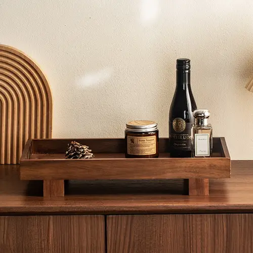 Japanese Style Wooden Tray Gongfu Tea Tray Tea Ceremony Accessories Restaurant Coffee Storage Tray