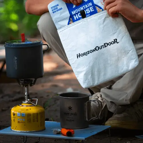 Outdoor Tyvek® Insulated Food Pouch Ultralight Freeze-Dried Meal Cozy Warmer Bag | Waterproof Tear-Resistant Hiking Camping Gear