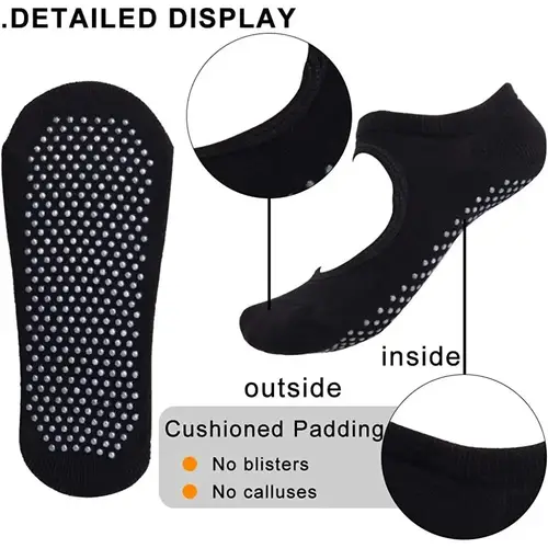 High Quality Women Yoga Socks Anti-Slip Breathable Backless Pilates Socks Ankle Ladies Ballet Dance Sports Socks for Fitness Gym