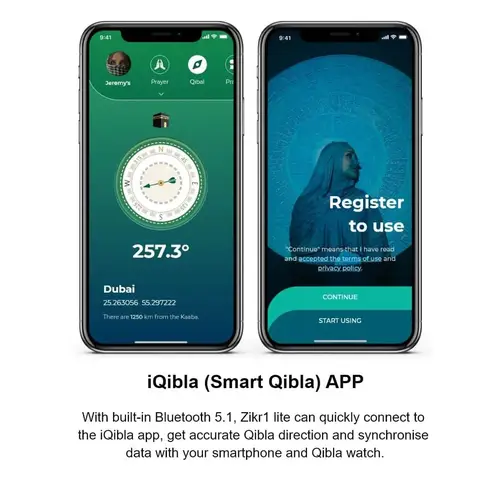 خاتم تسبيح ذكي عداد رقمي وتذكير بمواقيت الصلاة مقاوم للماء