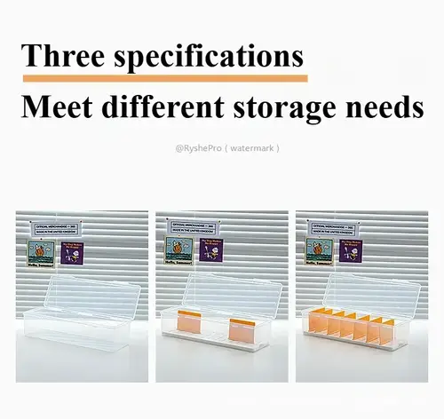 2L Trading Card Storage Box for Toploader Plastic Large Playing Baseball Card Case for Toploaders and Standard Cards 700 Holder
