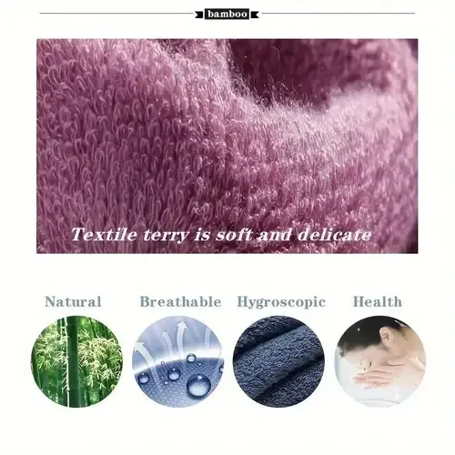 Bamboo Washcloths Hand Towel Set 1/6 Pack - Natural Hypoallergenic, Soft Absorbent Quick Dry Towels for Bathroom Kitchen
