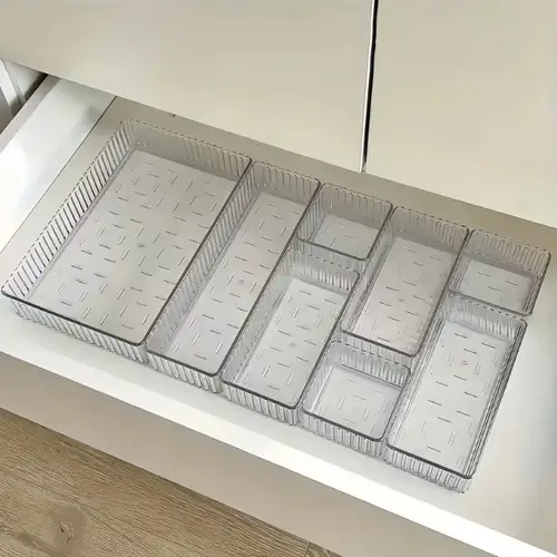 Drawer Transparent Visual Jewelry Accessories Storage Box Plastic Household Items Cosmetics Organizing Box