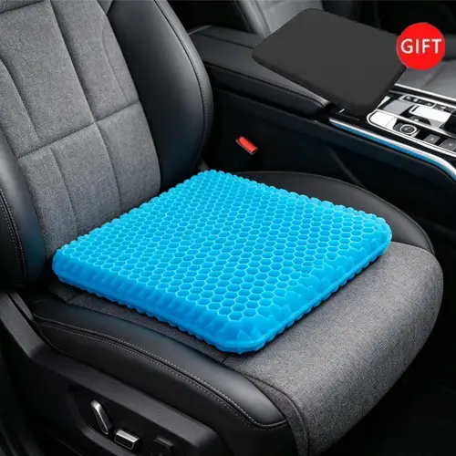 Car Gel Seat Cushion Breathable Cool Cooling Pad Pain Pressure Relief Universal Car Honeycomb Butt Pad Home Office Chair Cushion