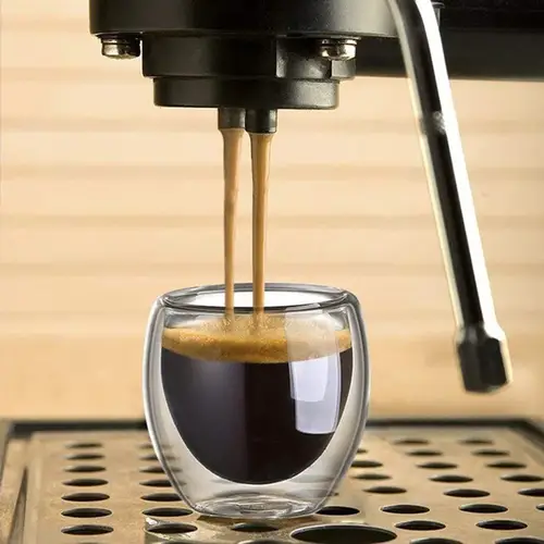 كوب زجاج مزدوج معزول بأحجام مختلفة 